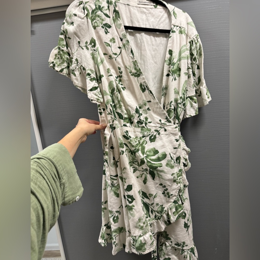 A&F Floral Wrap Mini Dress